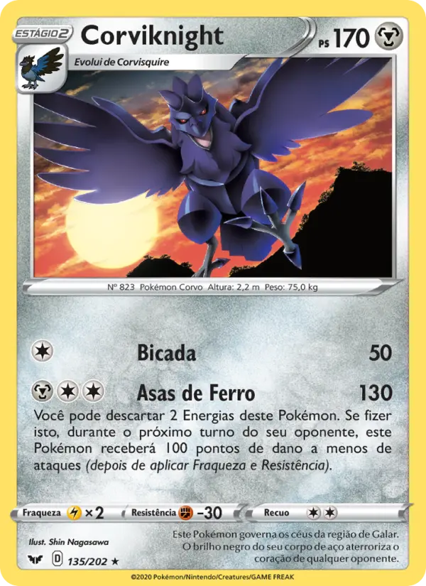 Corviknight — Espada e Escudo 135
