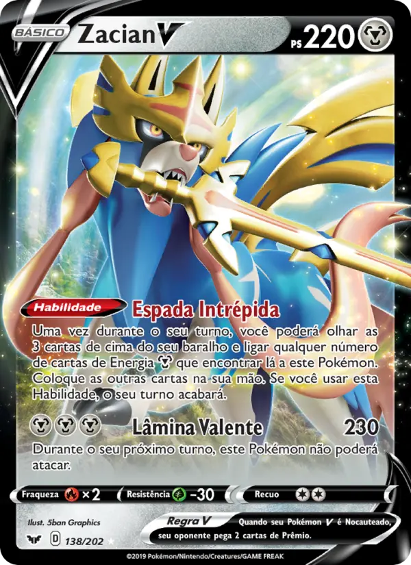 Zacian V — Espada e Escudo 138