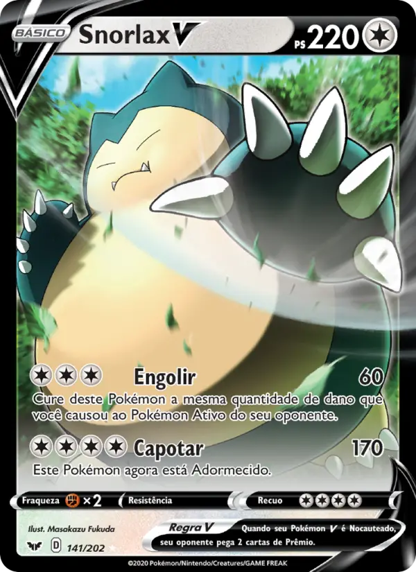 Snorlax V — Espada e Escudo 141
