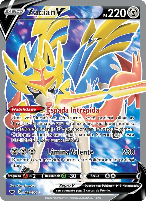 Zacian V — Espada e Escudo 195