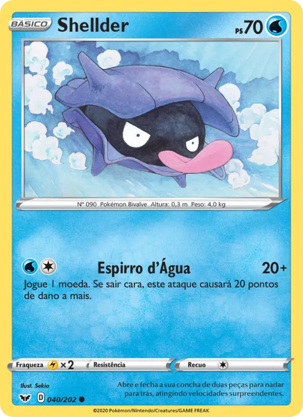 Shellder — Espada e Escudo 40