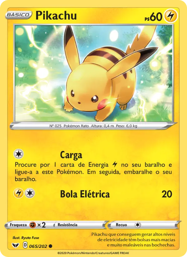 Pikachu — Espada e Escudo 65
