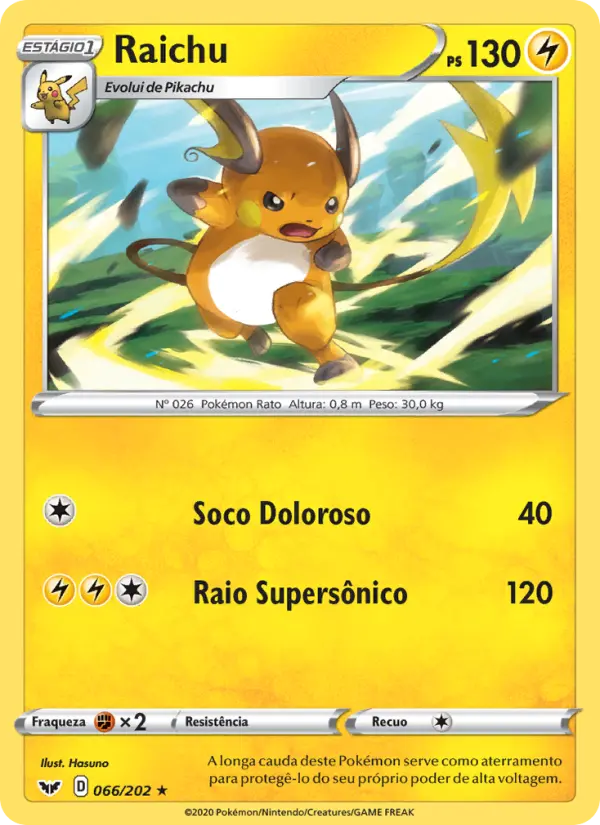 Raichu — Espada e Escudo 66