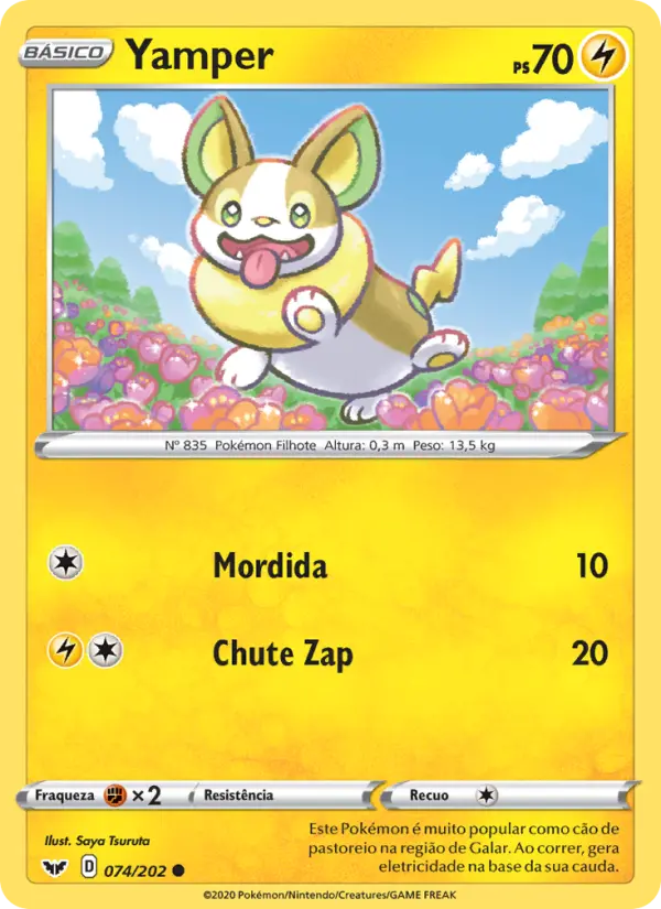 Yamper — Espada e Escudo 74