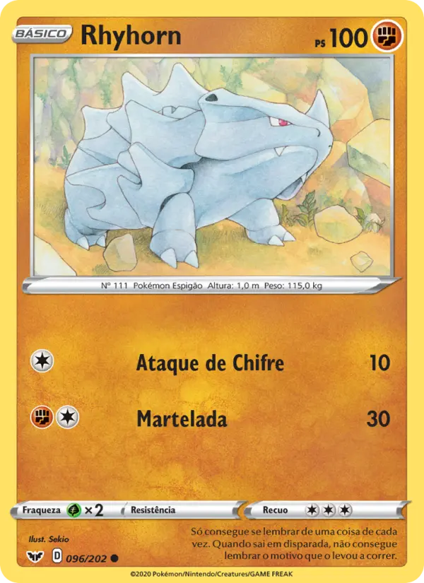 Rhyhorn — Espada e Escudo 96