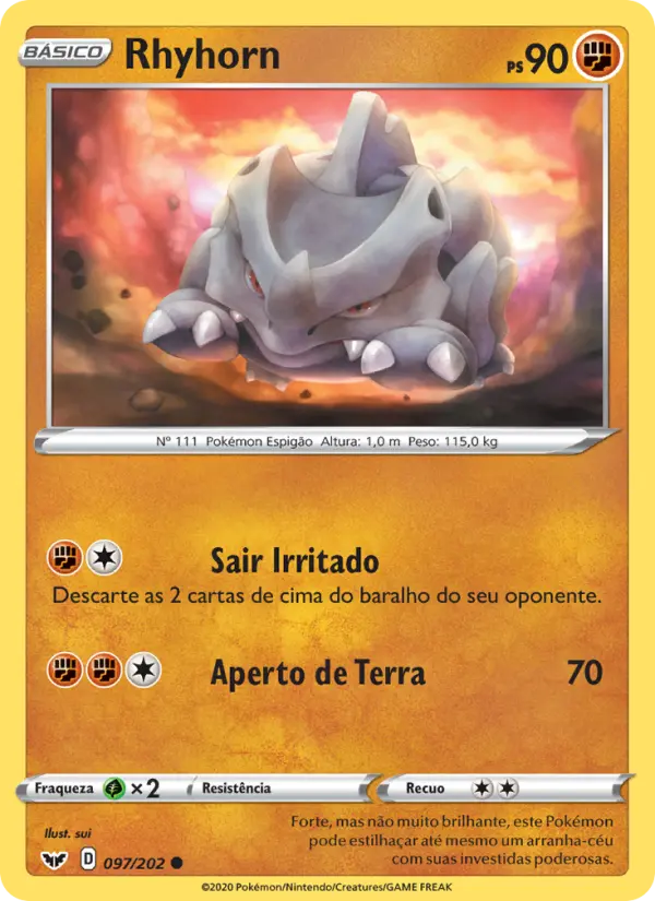 Rhyhorn — Espada e Escudo 97