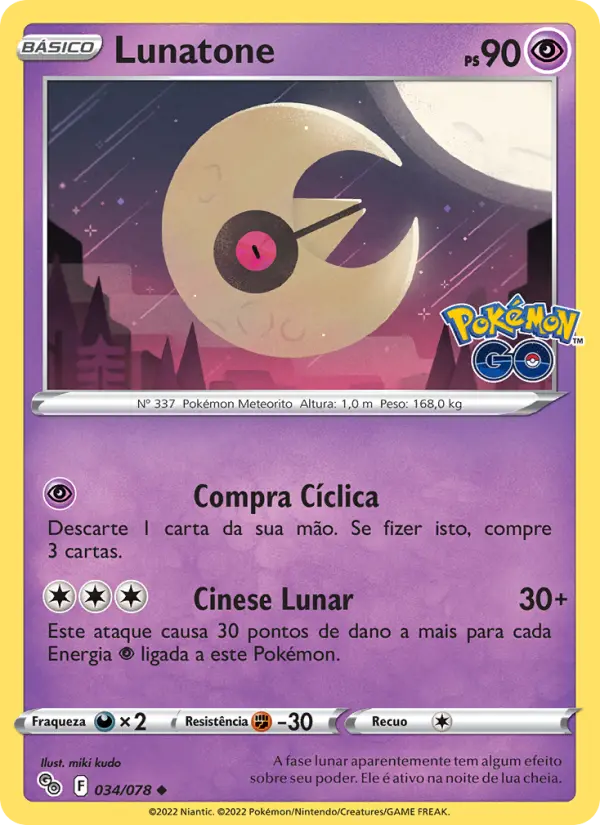 Lunatone — Pokémon GO 034