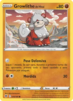 Growlithe de Hisui — Estrelas Radiantes 070