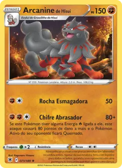 Arcanine de Hisui — Estrelas Radiantes 071