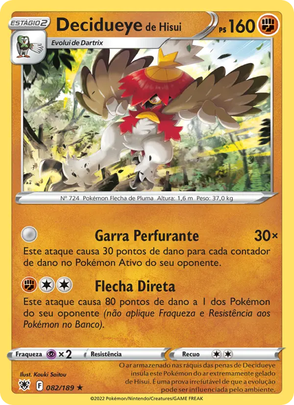 Decidueye de Hisui — Estrelas Radiantes 082