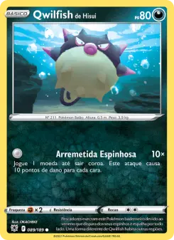 Qwilfish de Hisui — Estrelas Radiantes 089