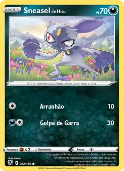Sneasel de Hisui — Estrelas Radiantes 092