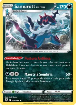 Samurott de Hisui — Estrelas Radiantes 100