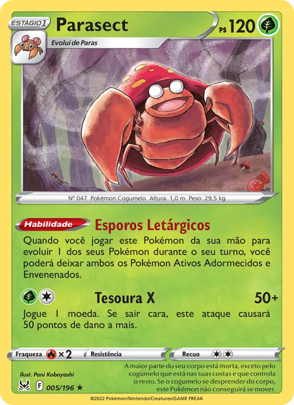 Parasect — Origem Perdida 005