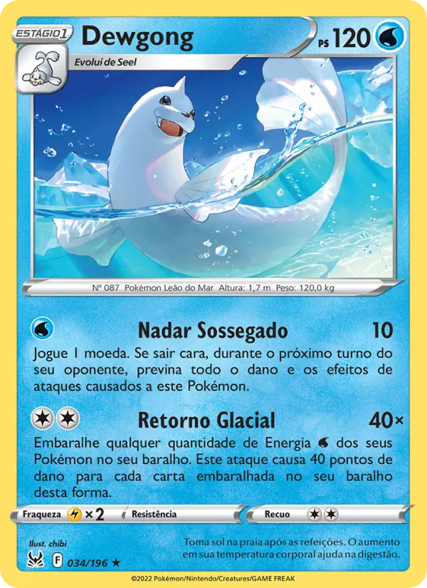 Dewgong — Origem Perdida 034