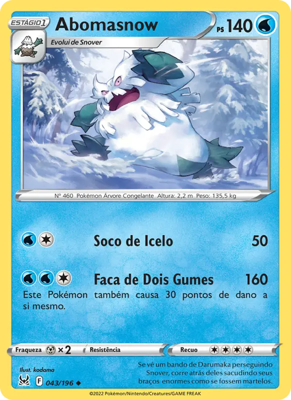 Abomasnow — Origem Perdida 043