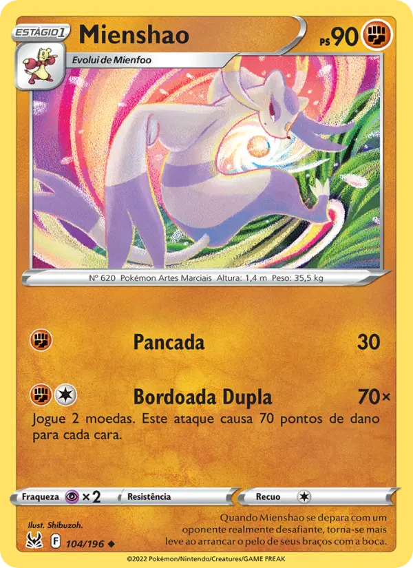 Mienshao — Origem Perdida 104
