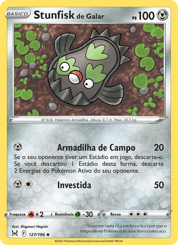 Stunfisk de Galar — Origem Perdida 127