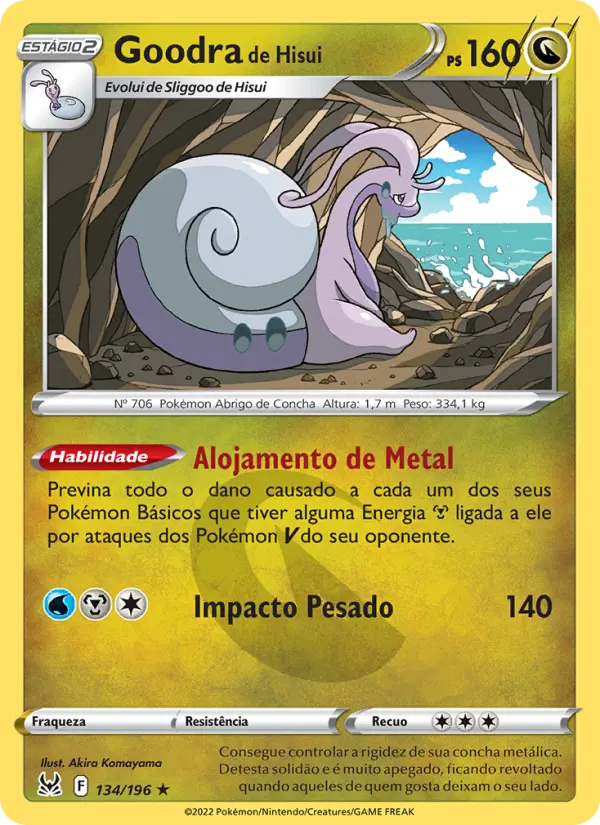 Goodra de Hisui — Origem Perdida 134