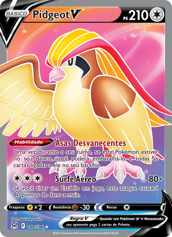 Pidgeot V — Origem Perdida 188