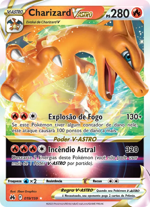 Charizard V-ASTRO — Realeza Absoluta 019