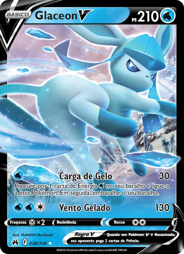 Glaceon V — Realeza Absoluta 038