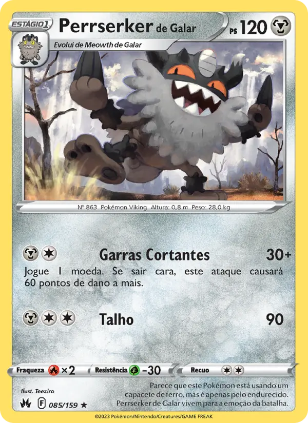 Perrserker de Galar — Realeza Absoluta 085