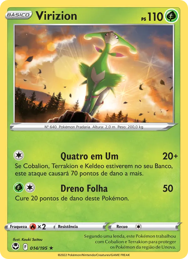 Virizion — Tempestade Prateada 014