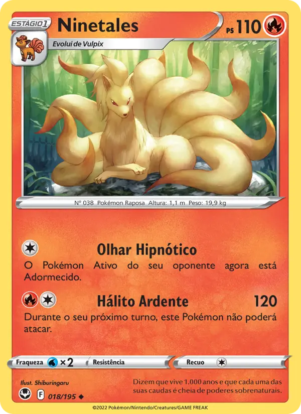 Ninetales — Tempestade Prateada 018