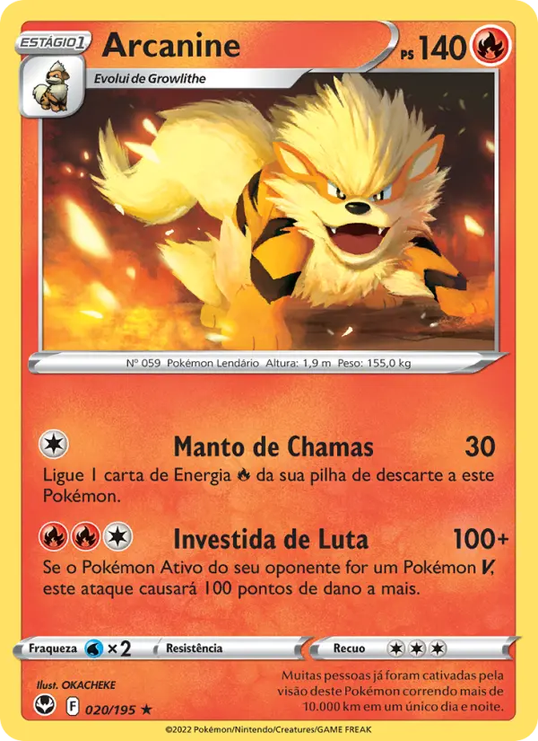 Arcanine — Tempestade Prateada 020