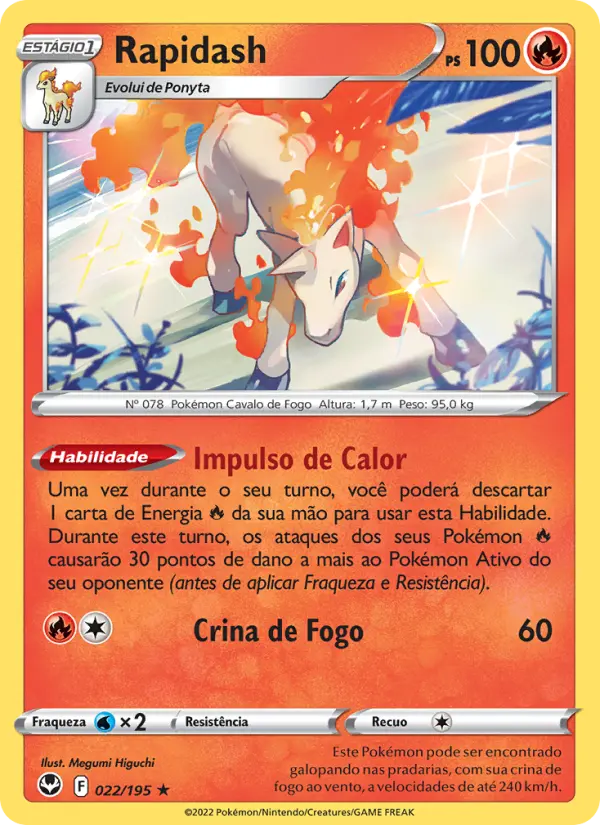 Rapidash — Tempestade Prateada 022