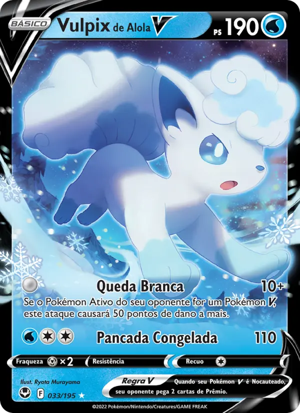 Vulpix de Alola V — Tempestade Prateada 033