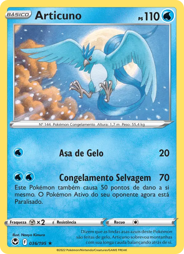 Articuno — Tempestade Prateada 036