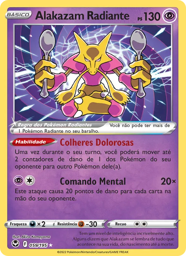 Alakazam Radiante — Tempestade Prateada 059