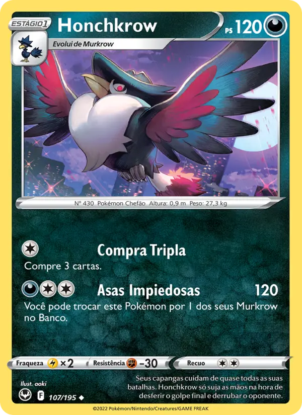 Honchkrow — Tempestade Prateada 107