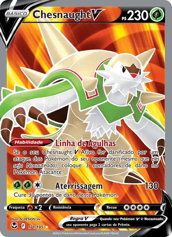Chesnaught V - Tempestade Prateada