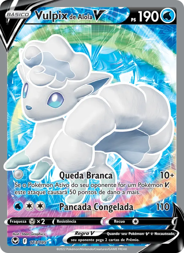 Vulpix de Alola V - Tempestade Prateada