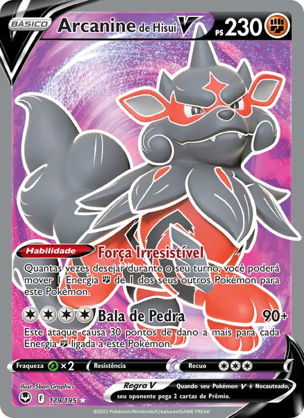 Arcanine de Hisui V - Tempestade Prateada