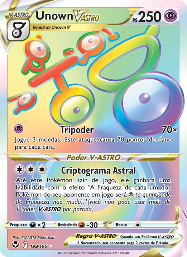 Unown V-ASTRO — Tempestade Prateada 199