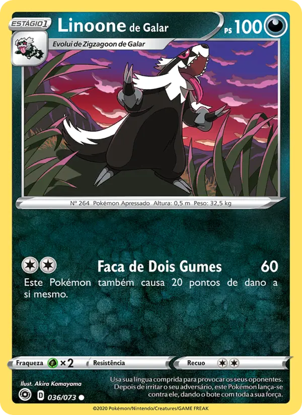 Linoone de Galar — Caminho do Campeão 36