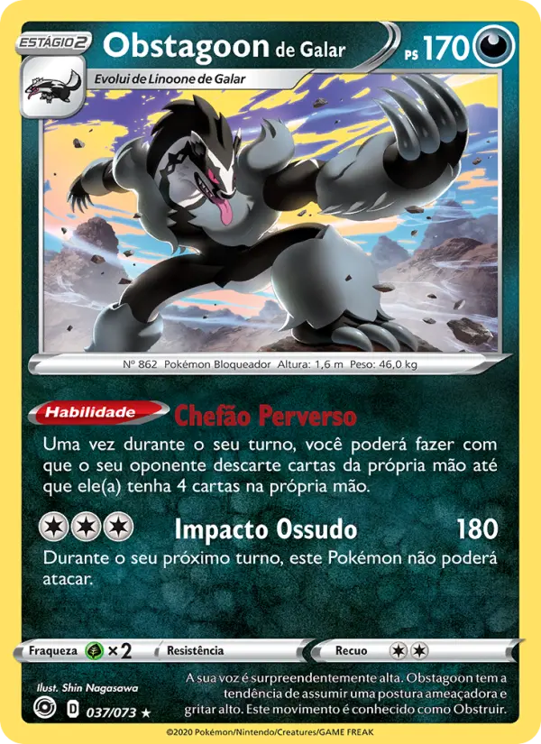 Obstagoon de Galar — Caminho do Campeão 37