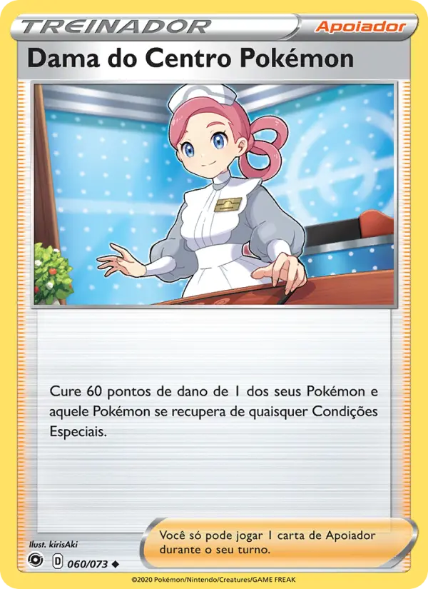 Dama do Centro Pokémon — Caminho do Campeão 60
