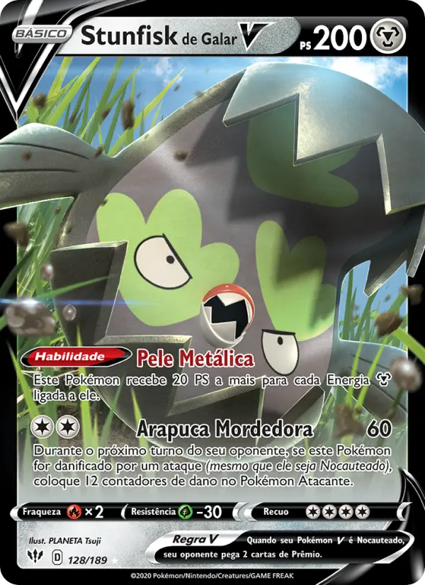 Stunfisk de Galar V — Escuridão Incandescente 128
