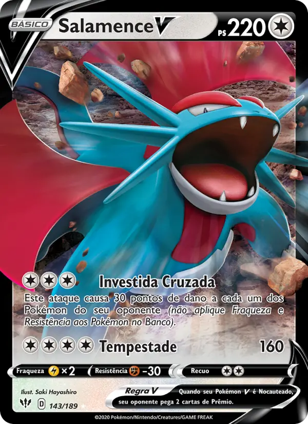 Salamence V — Escuridão Incandescente 143