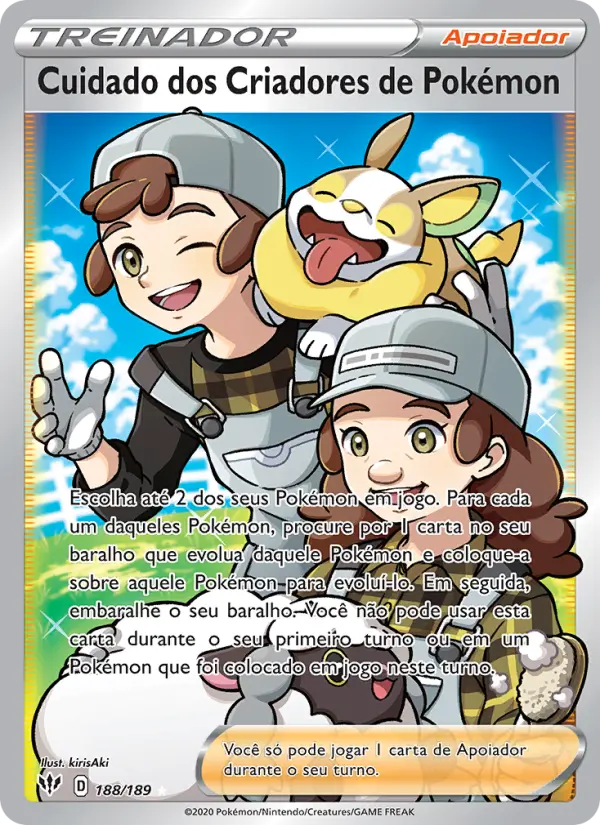 Cuidado dos Criadores de Pokémon — Escuridão Incandescente 188