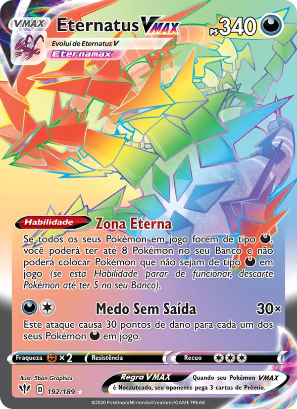 Eternatus VMAX — Escuridão Incandescente 192