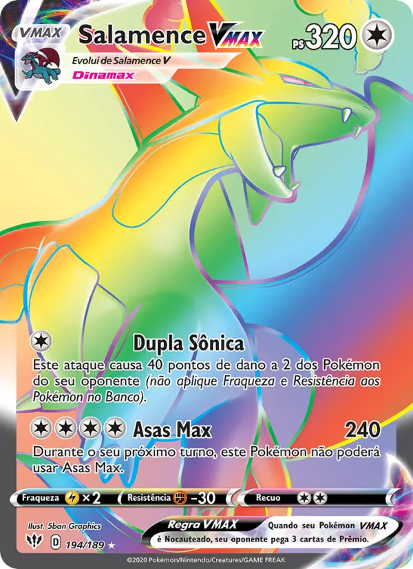 Salamence VMAX — Escuridão Incandescente 194