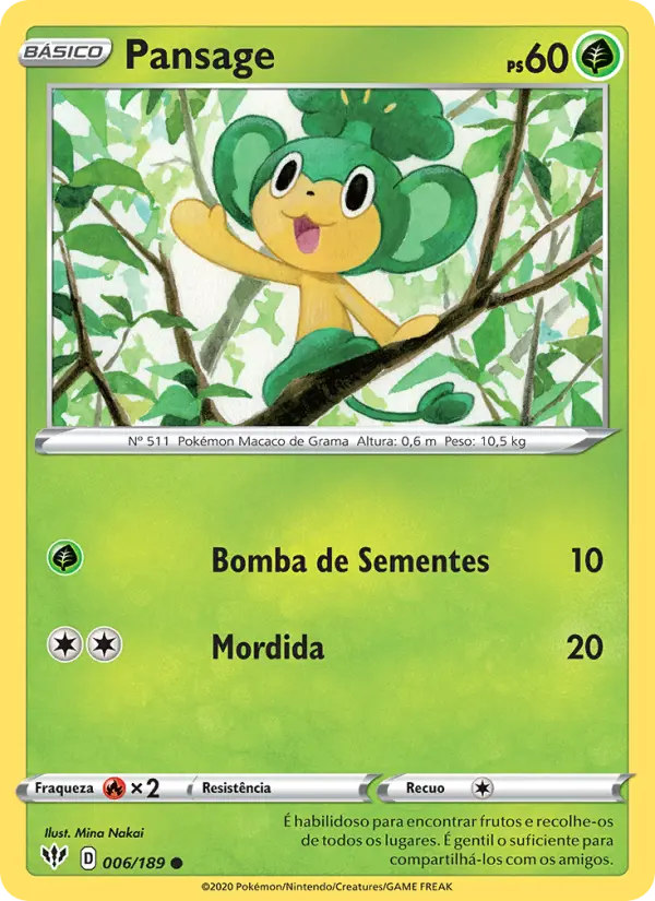 Pansage — Escuridão Incandescente 6