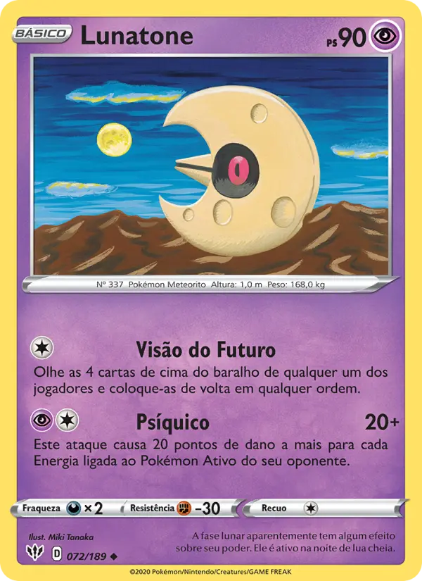 Lunatone — Escuridão Incandescente 72