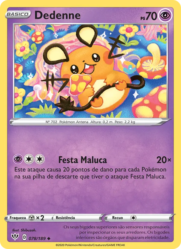 Dedenne — Escuridão Incandescente 78